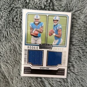 Panini Contenders Rookie Ticket Card - Blue and Silver